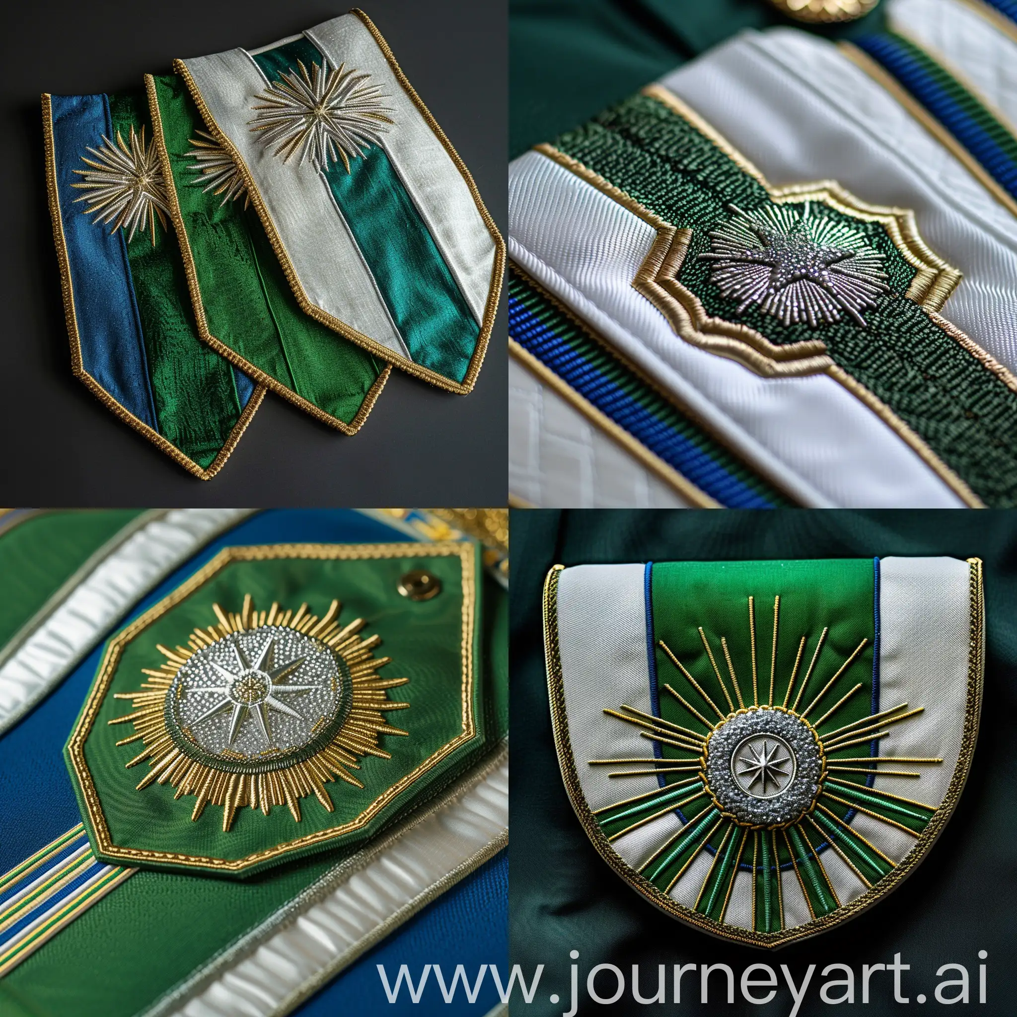 Symmetrical-Green-Epaulettes-with-Sergist-Symbolism-in-Federal-Empire-of-Ascania
