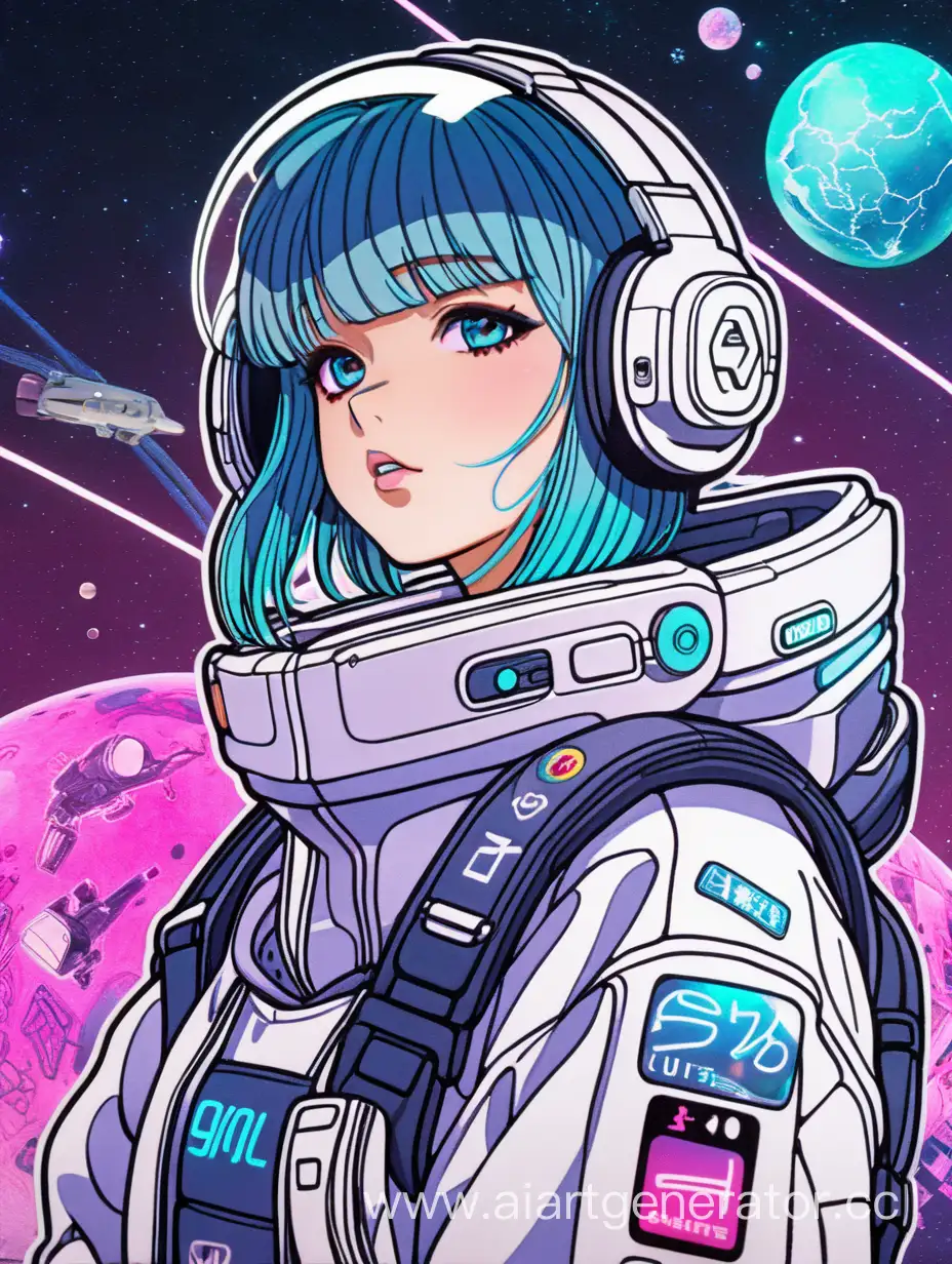 Anime-Style-Girl-with-Sticker-in-Futuristic-Cyberpunk-Space
