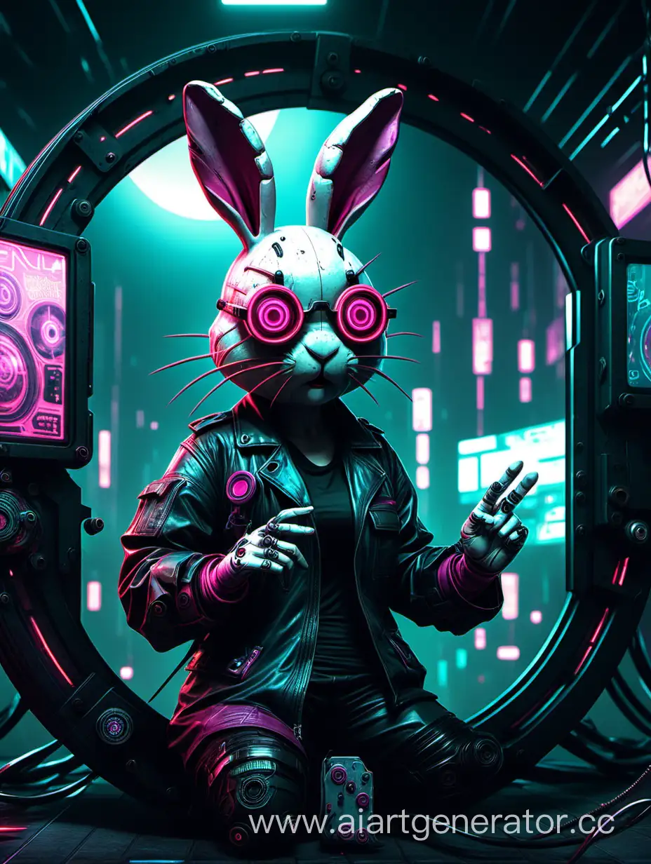 Cyberpunk-Bunny-in-a-Gloomy-Spin