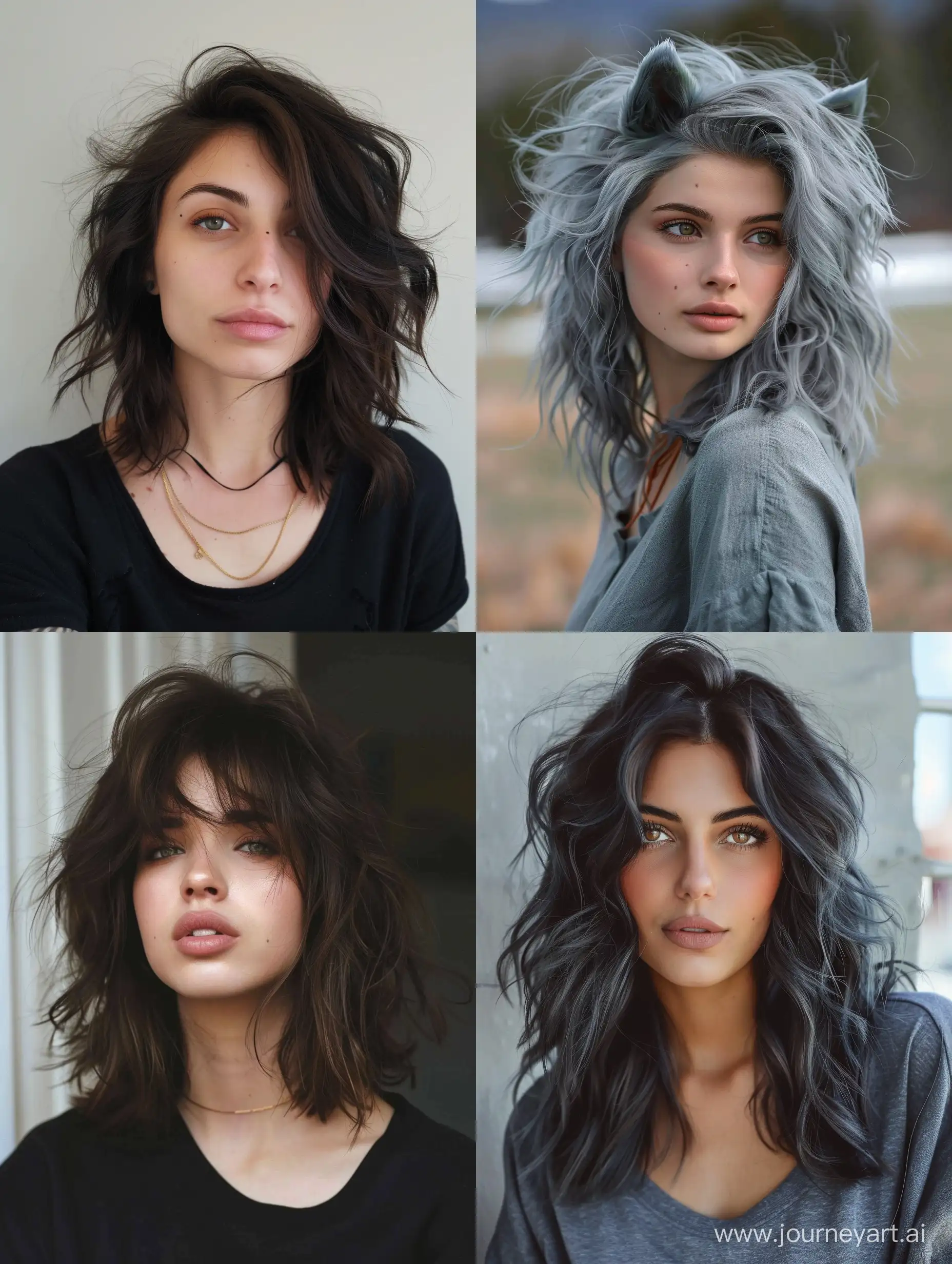Trendy-MediumLength-Wavy-Wolf-Haircut-for-Women-2024