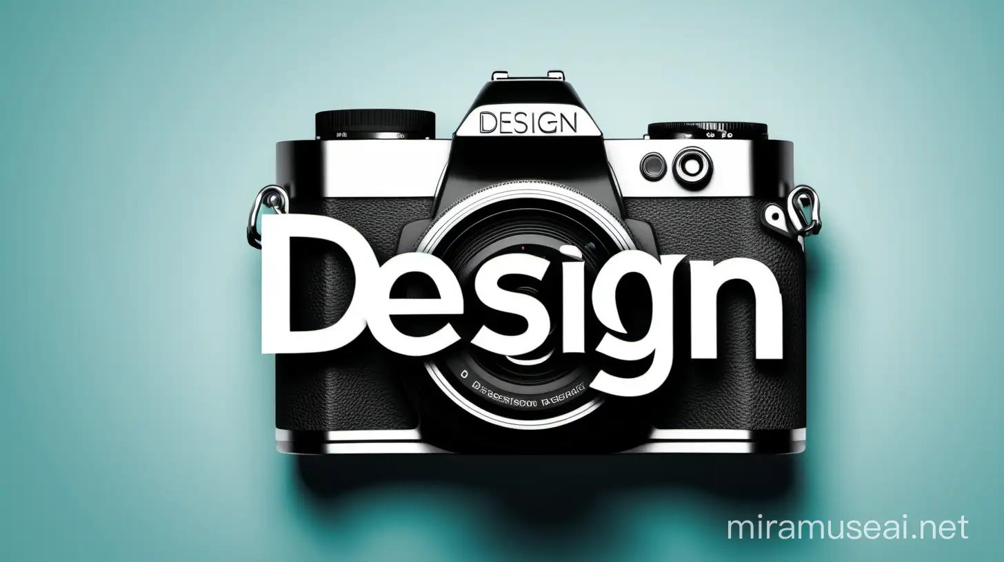 Creative Design Concept Camera and Word Design