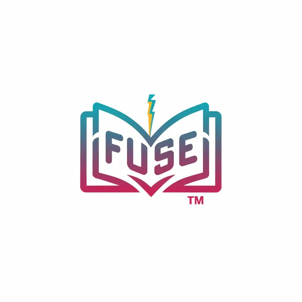 a logo design,with the text "FUSE", main symbol:Education,Moderate,be used in Education industry,clear background