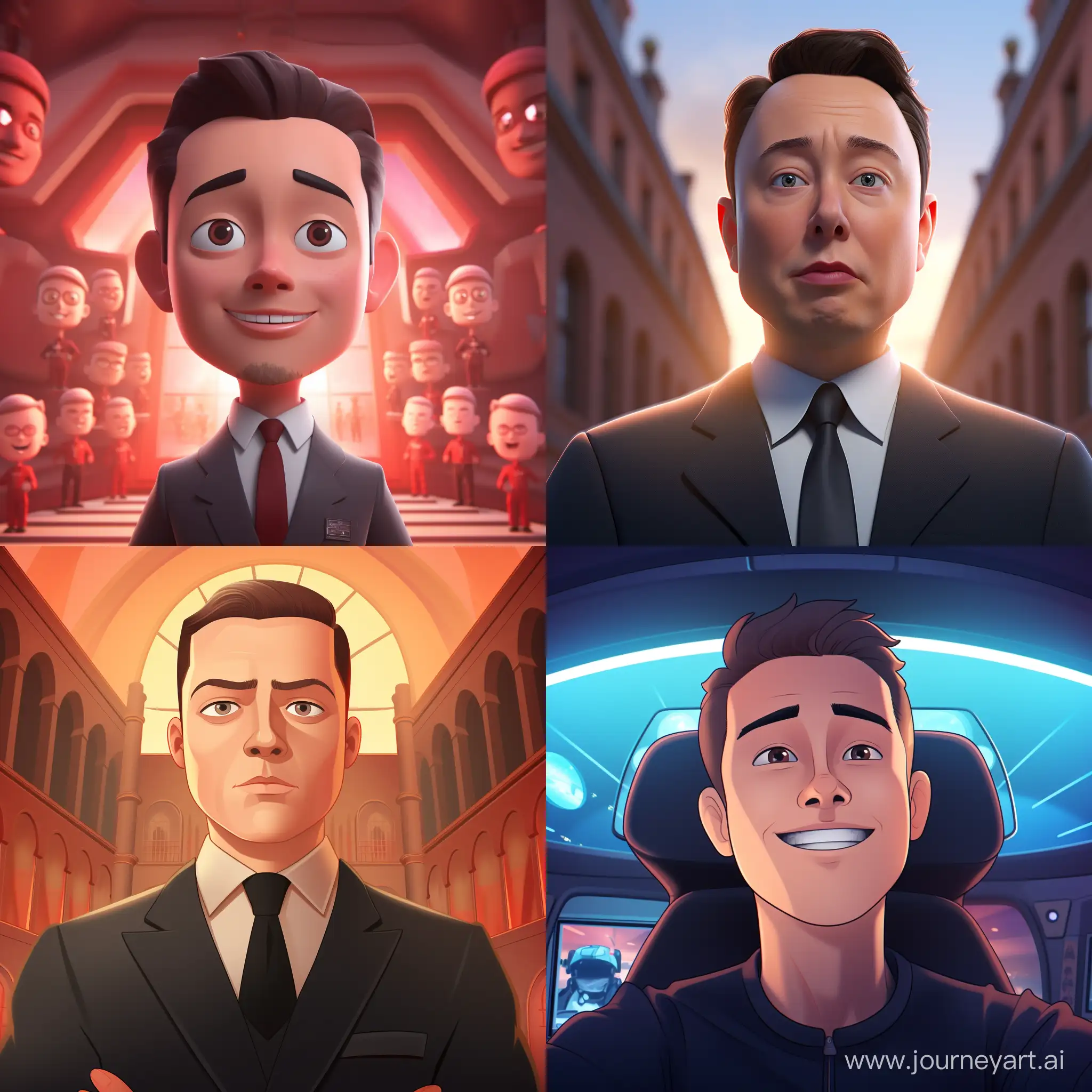 Elon-Musk-Animated-Portrait-in-Square-Aspect-Ratio