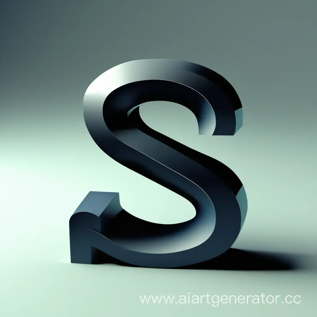 Vibrant-3D-Letter-S-in-Abstract-Setting