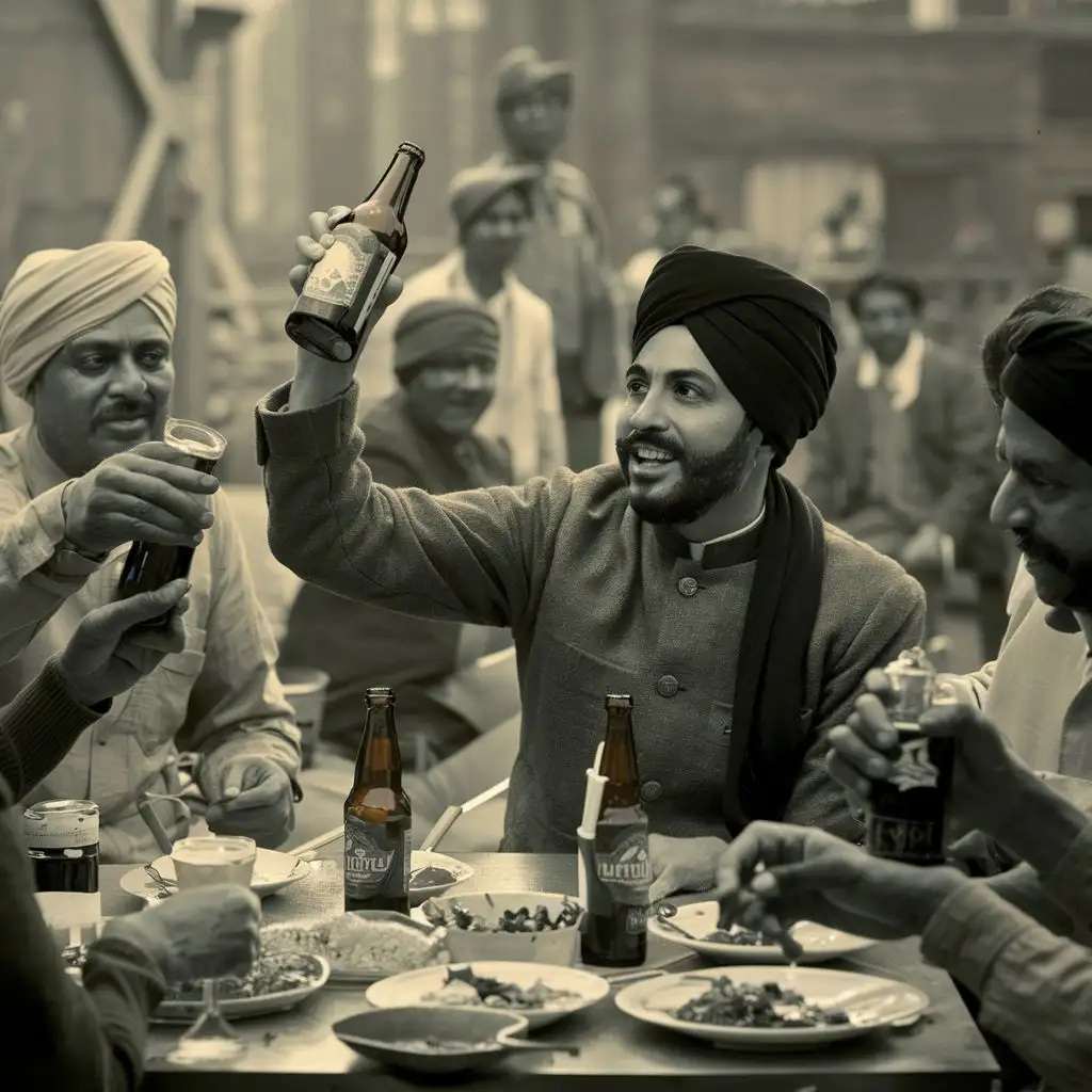 Revolutionary-Leaders-Casual-Lunch-Bhagat-Singh-and-Journalists-Share-Beer-in-Ludhiana