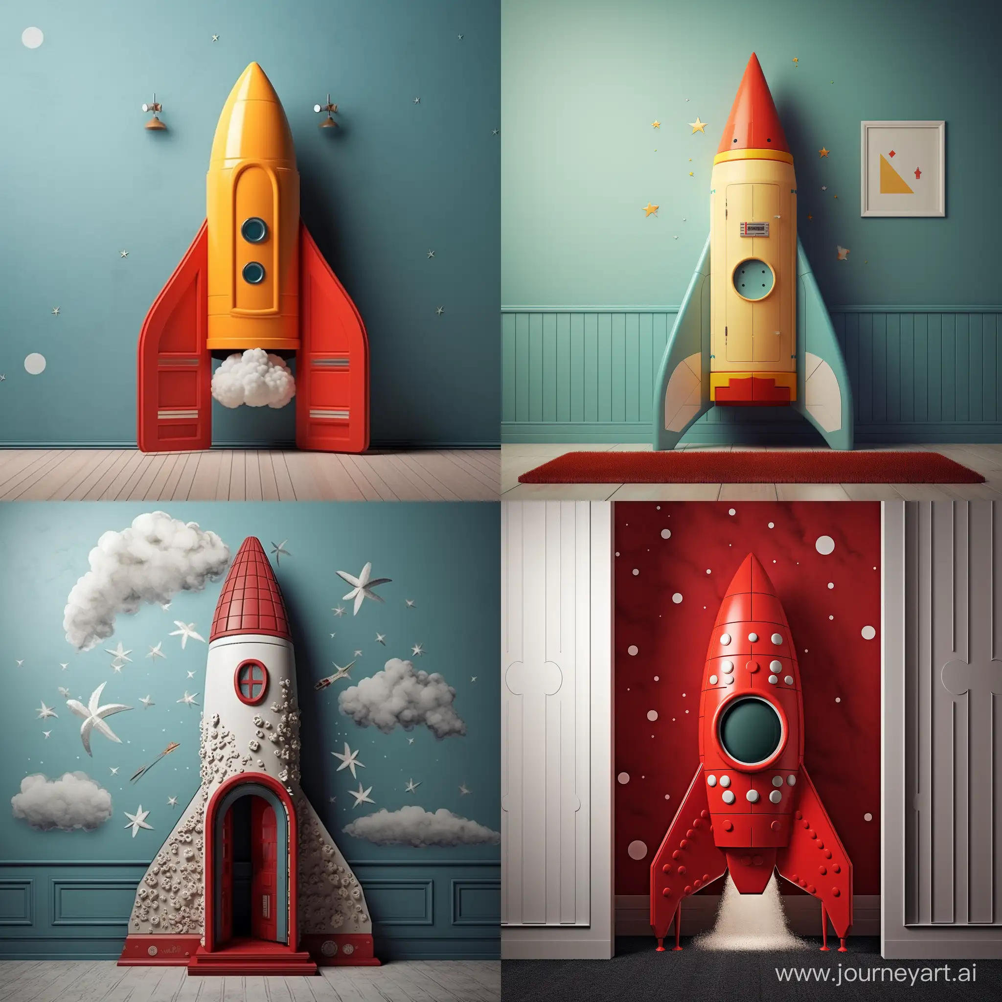 RocketShaped-Door-Whimsical-Entryway-for-Creative-Spaces