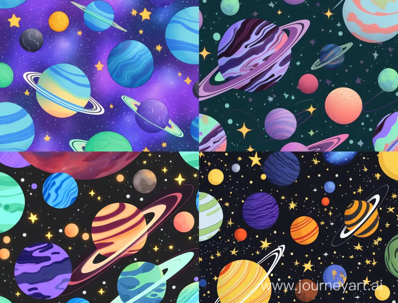 Vibrant-Galaxy-and-Star-Seamless-Pattern
