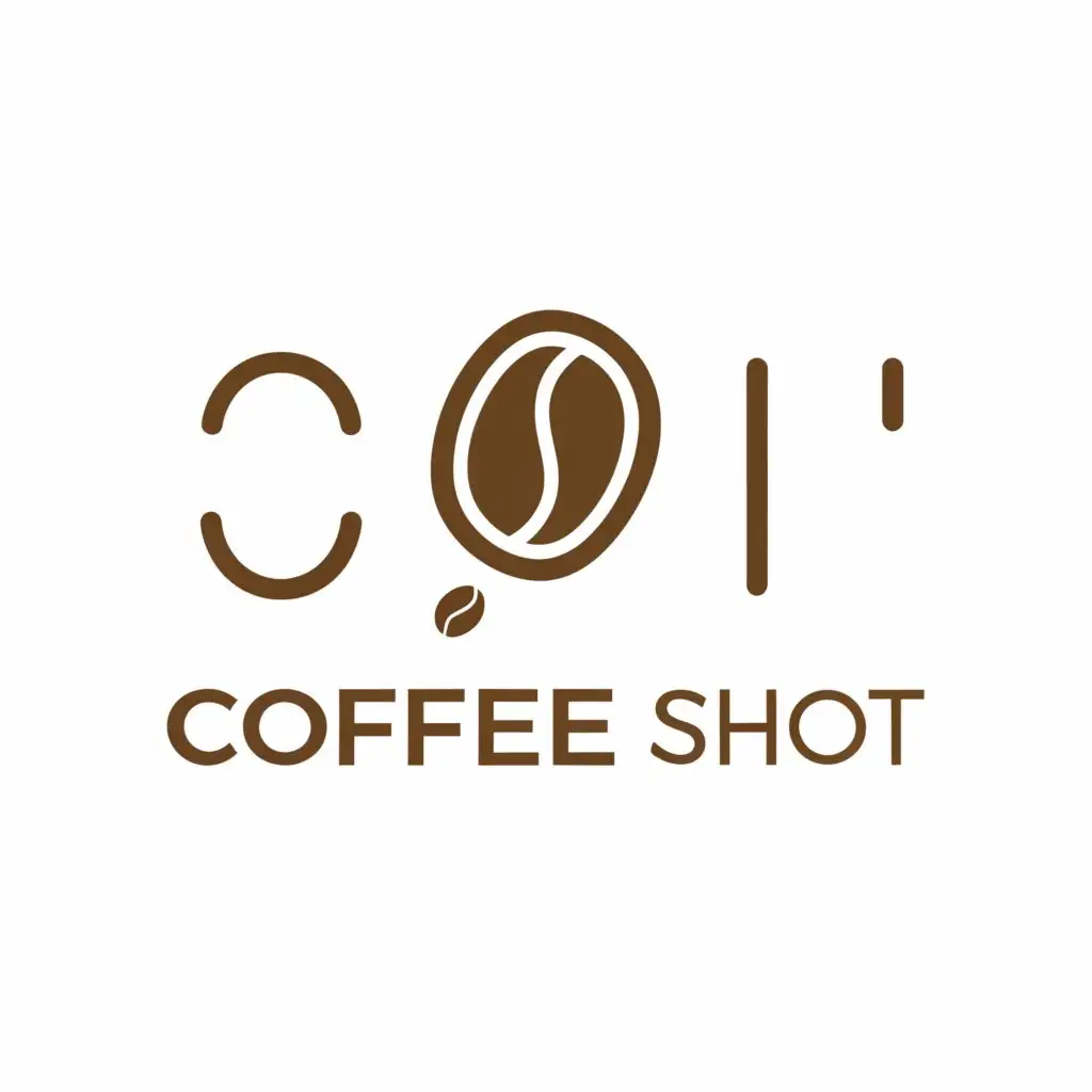 a logo design,with the text "Coffee shot", main symbol:Coffee,Moderate,be used in Restaurant industry,clear background