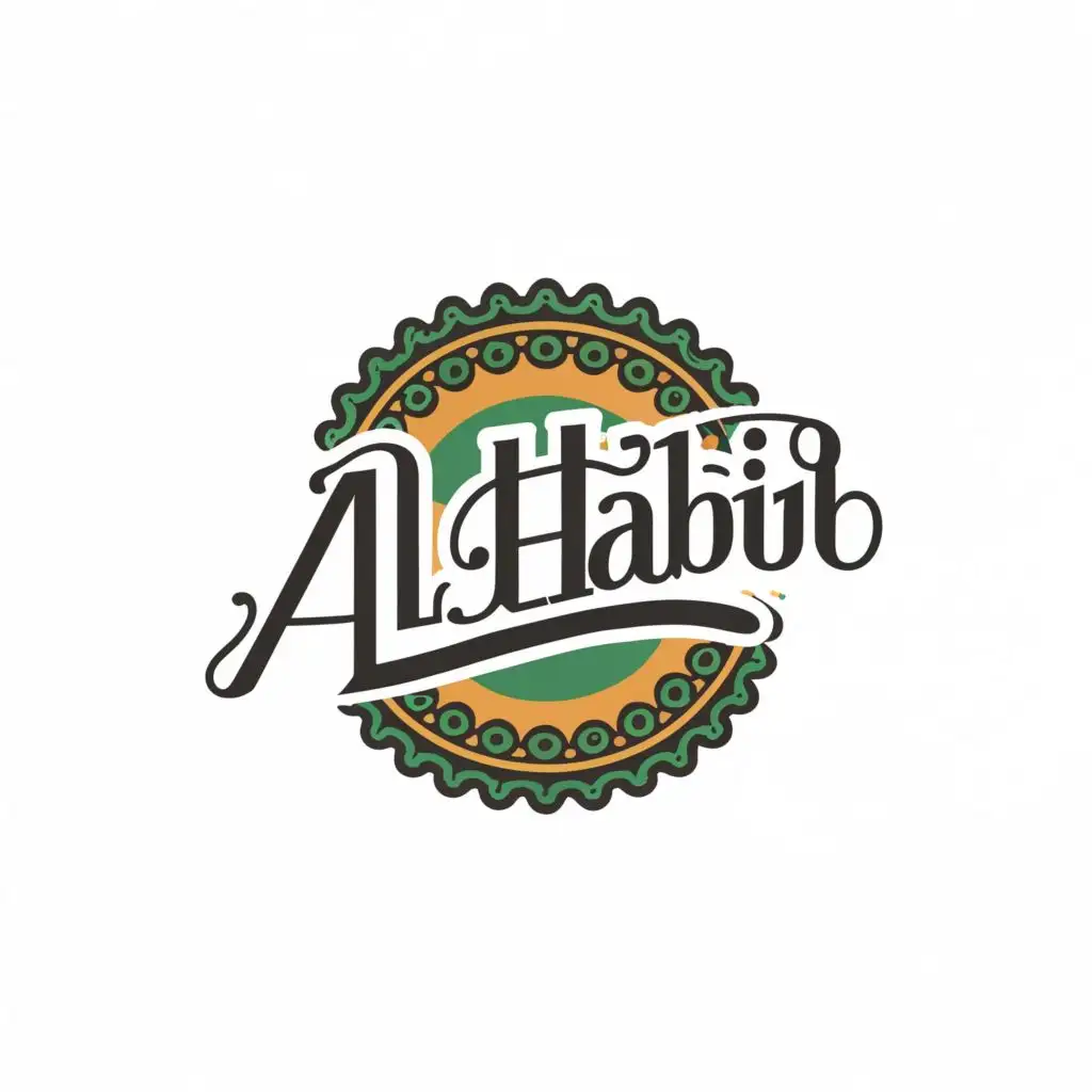 logo, Clothes/Fabrics, with the text "Al-Habib Fabrics", typography