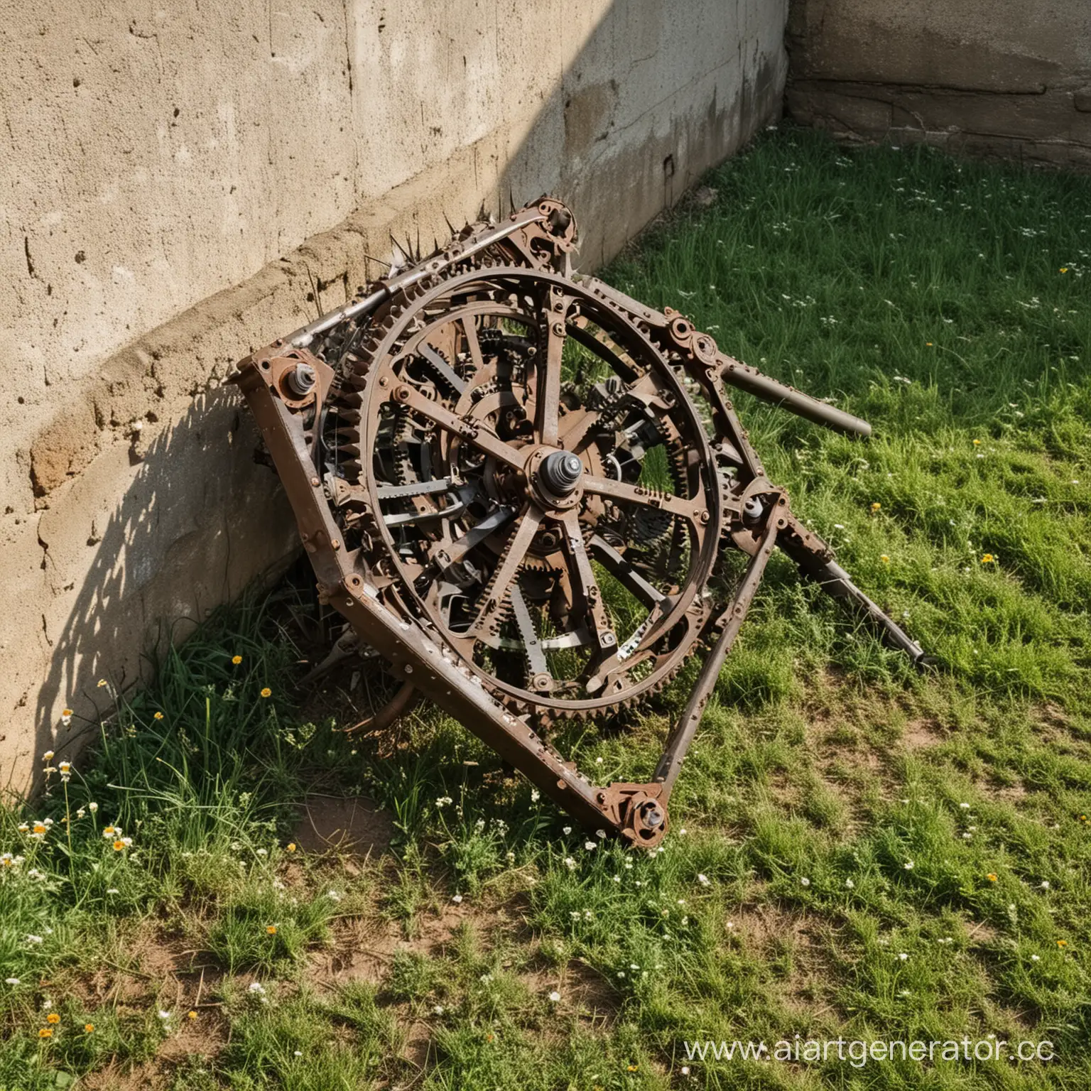 Rustic-Mechanism-in-Serene-Field-Setting