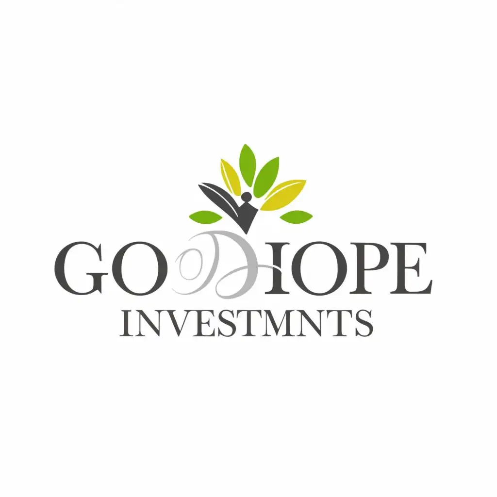 logo, logo, with the text "GOOD HOPE INVESTMENTS", typography