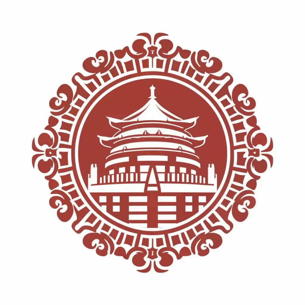 logo, Beijing, Temples, Basketball, Circle Border, with the text "Beijing Temples", typography, be used in Sports Fitness industry
