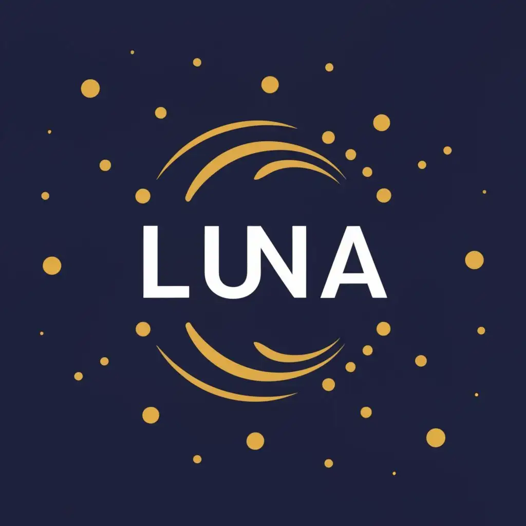 logo, Crypto currency, with the text "LUNA", typography, be used in Finance industry