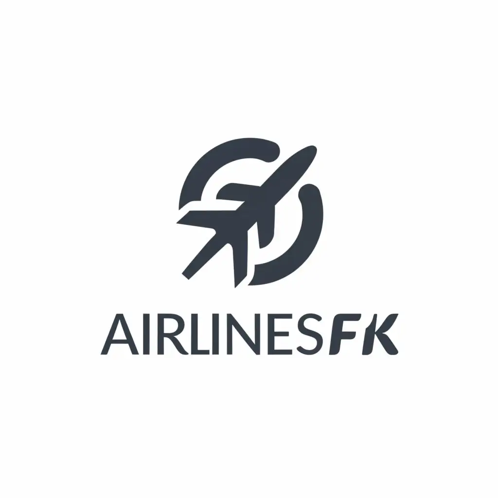 a logo design,with the text "airlinesfak", main symbol:minimalist logo for new airlines,Moderate,clear background