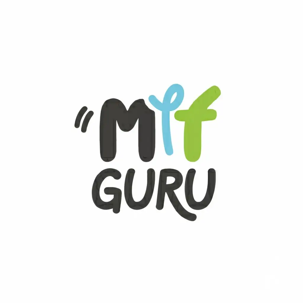 logo, IT, with the text "My IT Guru", typography, be used in Technology industry