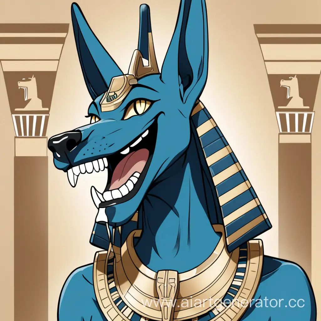Anubis is laughing