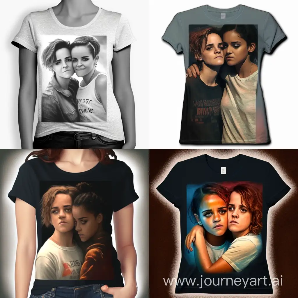 Celebrity-Friendship-Embraced-in-Lesbian-TShirt-Rihanna-and-Emma-Watson-Share-a-Heartfelt-Hug