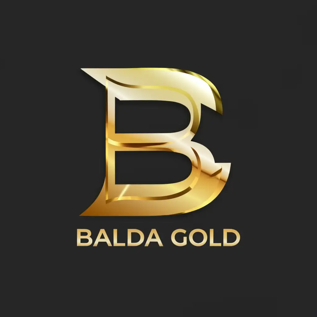 a logo design,with the text "Balda Gold", main symbol:BG,Moderate,clear background