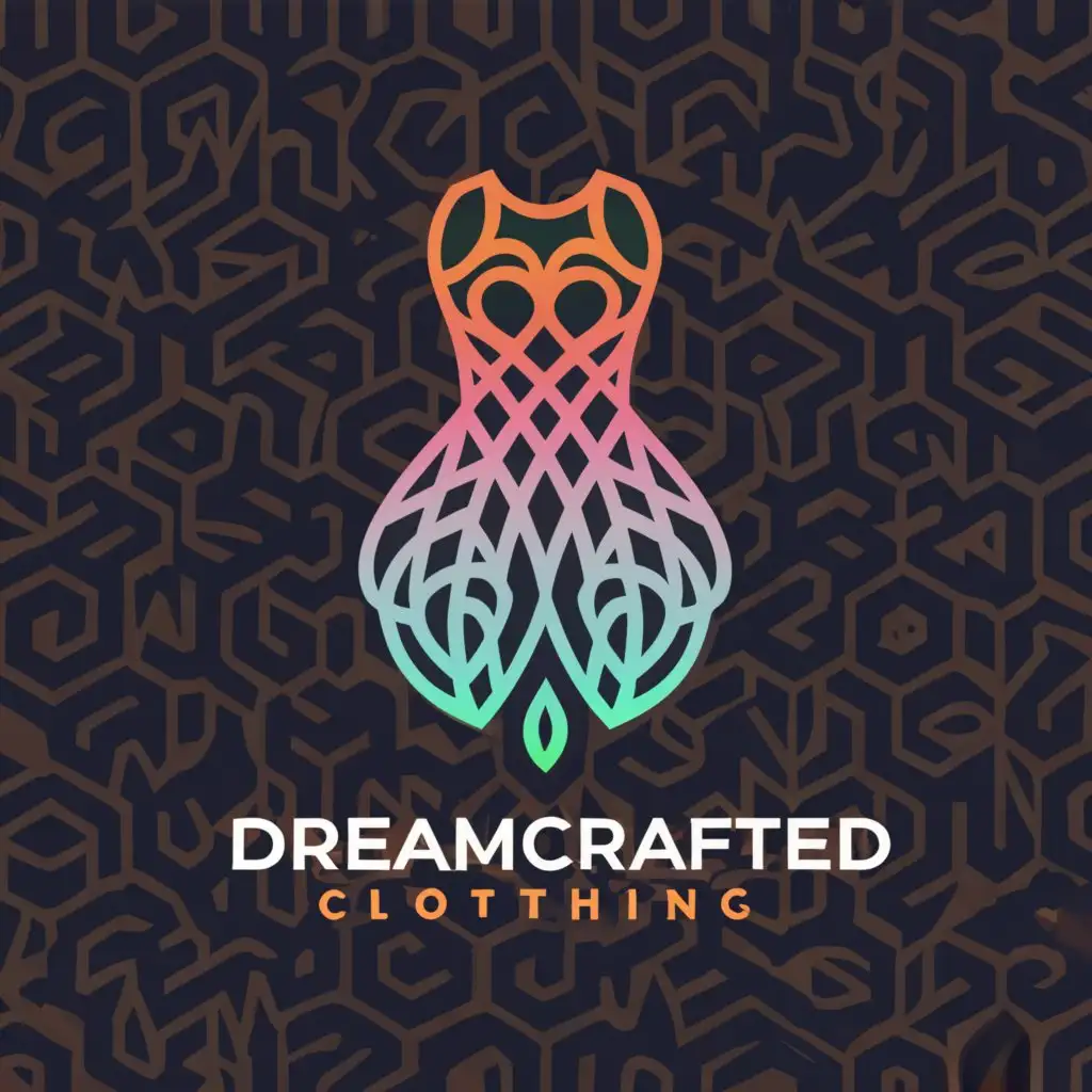 a logo design,with the text "DreamCrafted Clothing", main symbol:clothing,complex,clear background