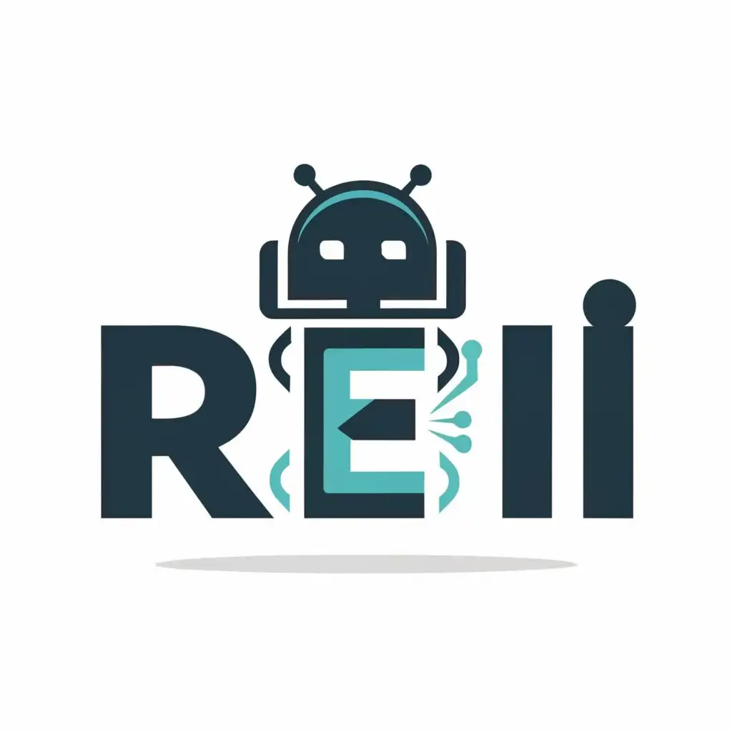 logo, robot, with the text "Refi", typography, be used in Technology industry