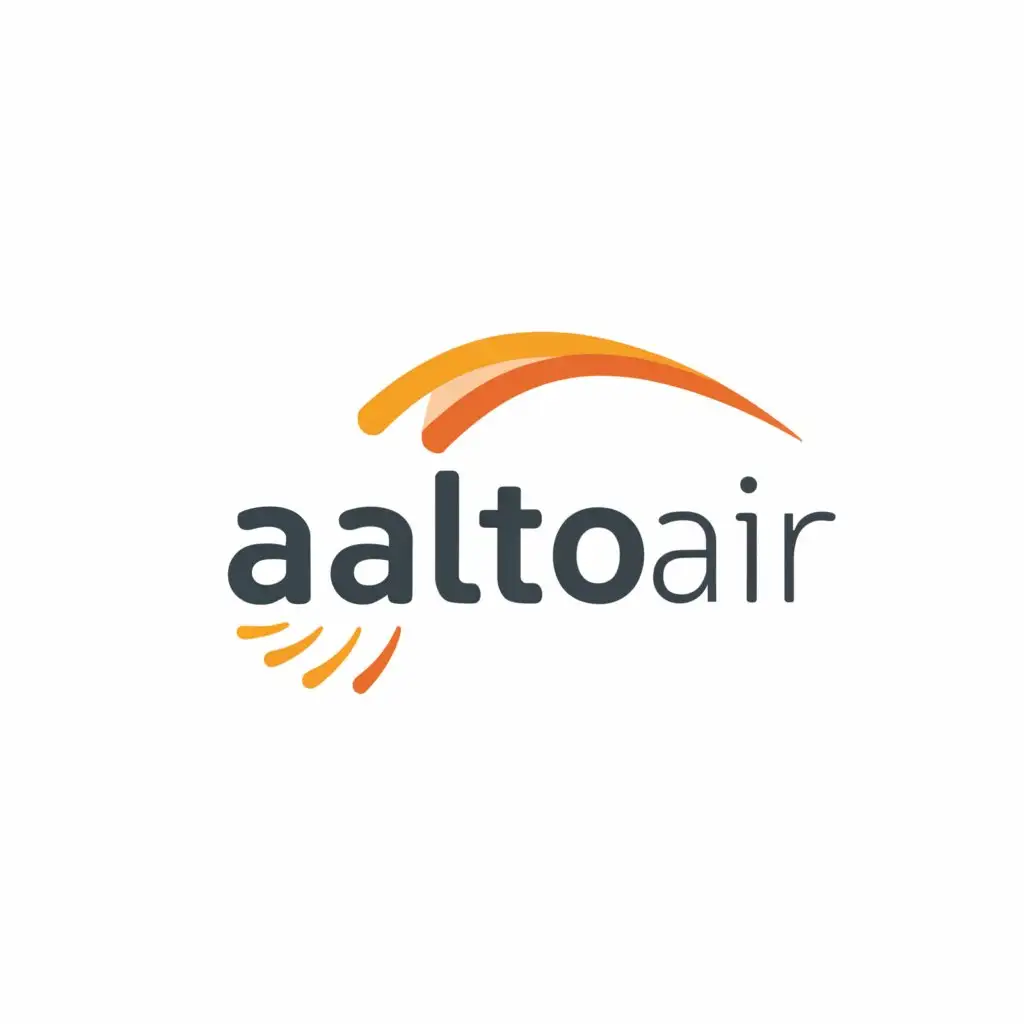a logo design,with the text "AaltoAir", main symbol:flowy,Minimalistic,be used in Entertainment industry,clear background