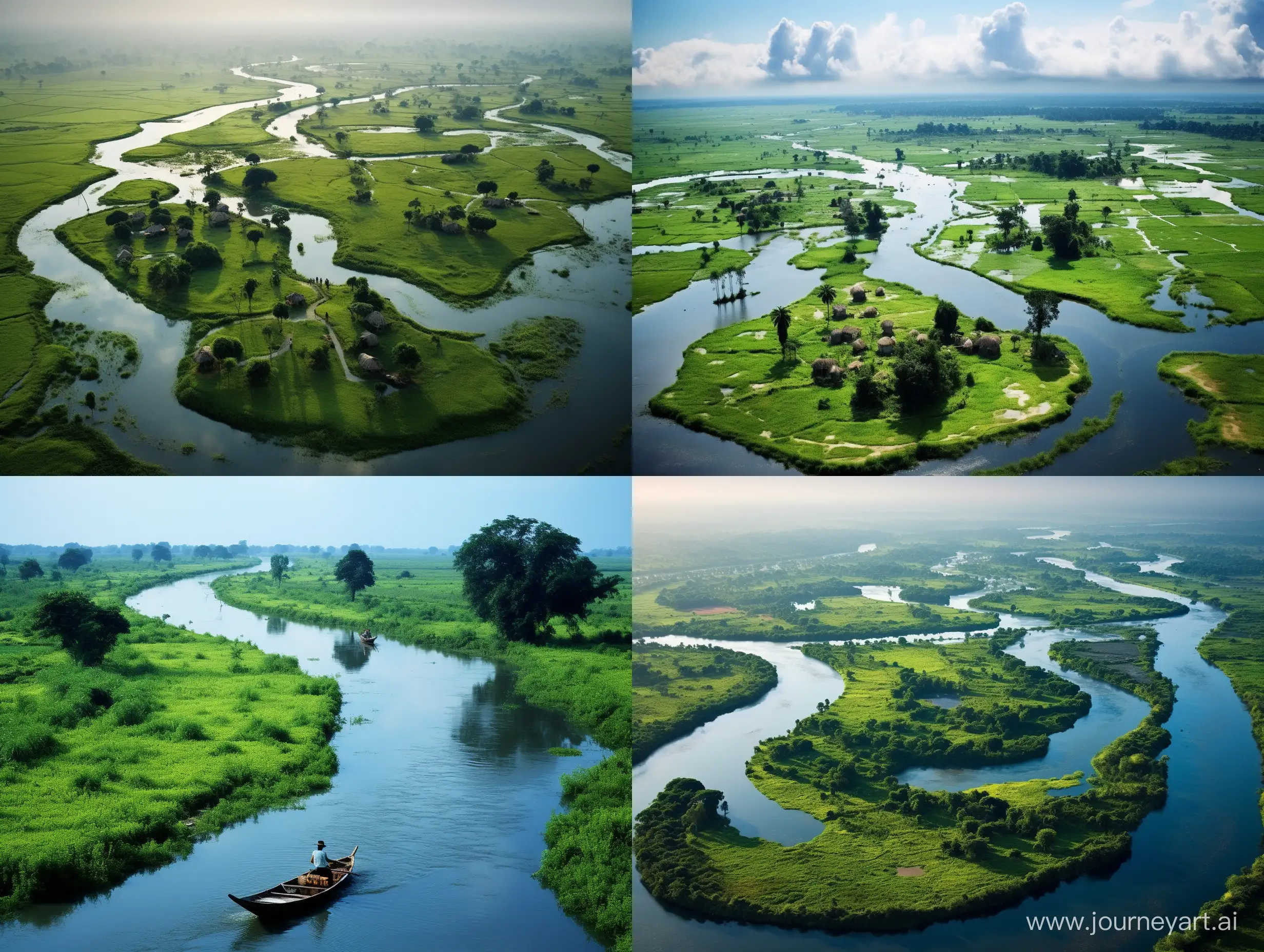 Bangladesh has the world's largest riverine island, Majuli, which is constantly changing its shape due to erosion and sedimentation.