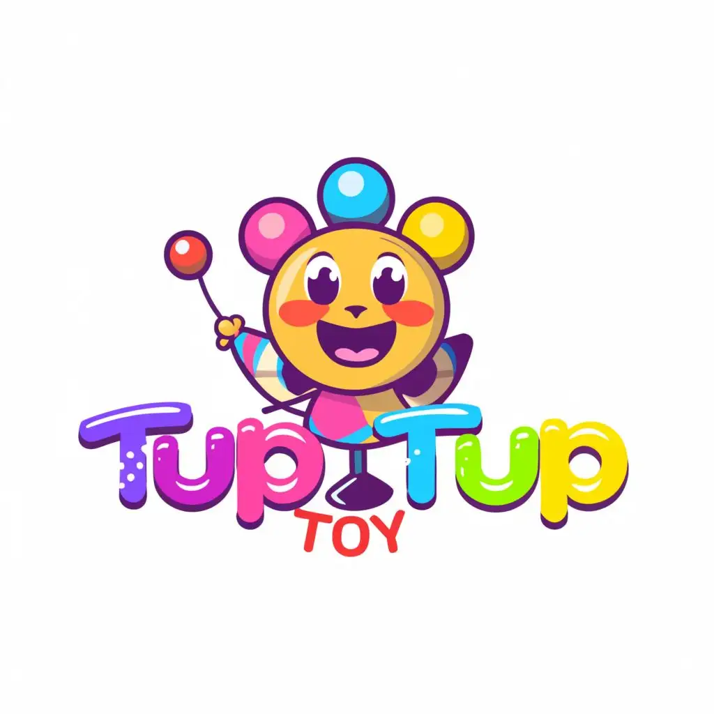 LOGO-Design-For-Tup-Tup-Toy-Playful-Typography-with-Toy-Symbol