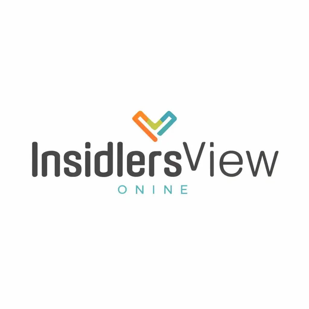 a logo design,with the text "INSIDERSVIEW", main symbol:Create a modern and clean logo for a website called insidersview.online. The website covers news, business, online earning topics like blogging and affiliate marketing. The logo should be visually appealing, easy to read, and convey a sense of professionalism and trustworthiness. Consider using a combination of text and simple graphics or symbols that represent the website's content.,Moderate,be used in Technology industry,clear background