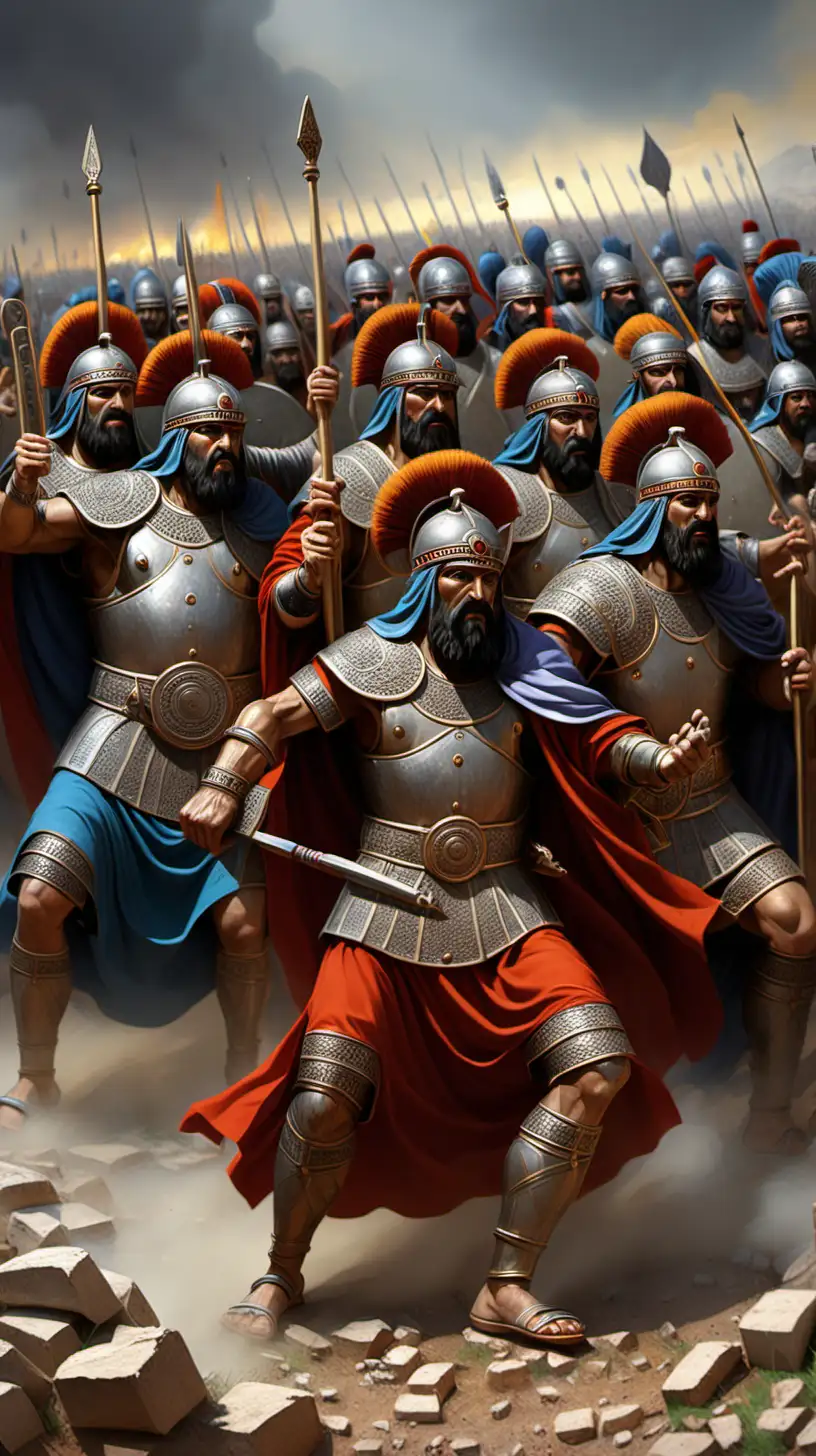Hittite Kings of Arzawa in Epic Battle Scene