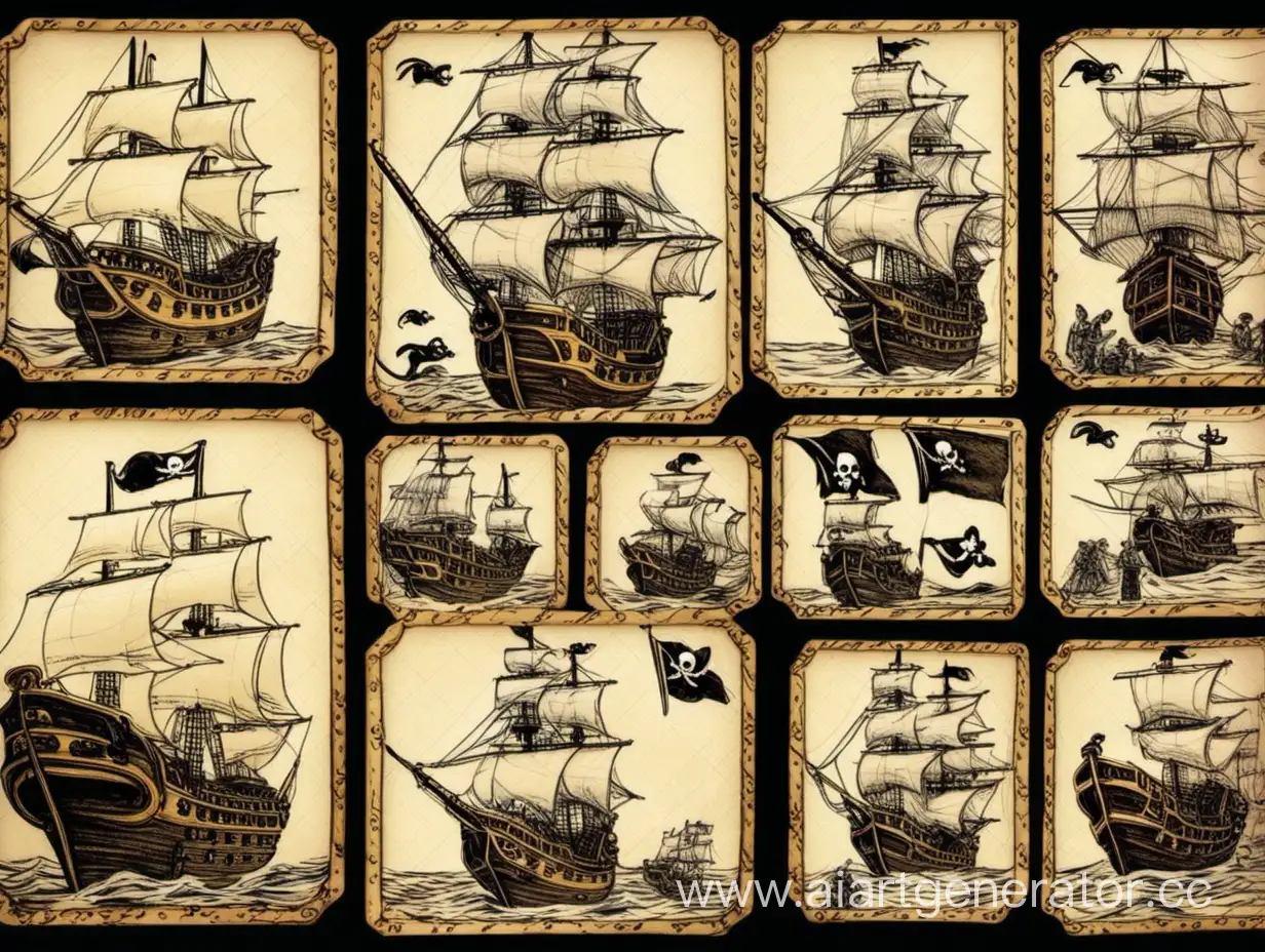 маленькие картинки пиратов