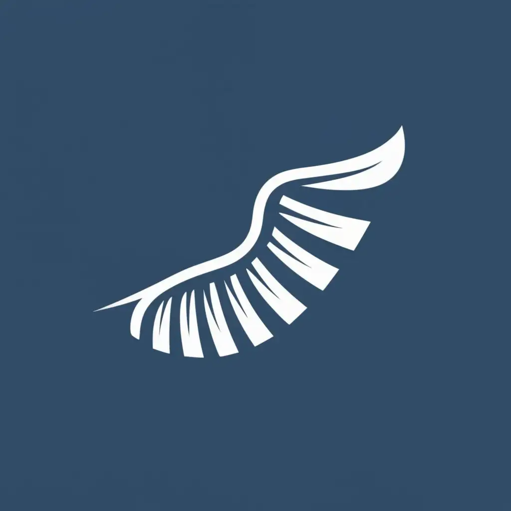 logo, wing, with the text "wings", typography, be used in Internet industry