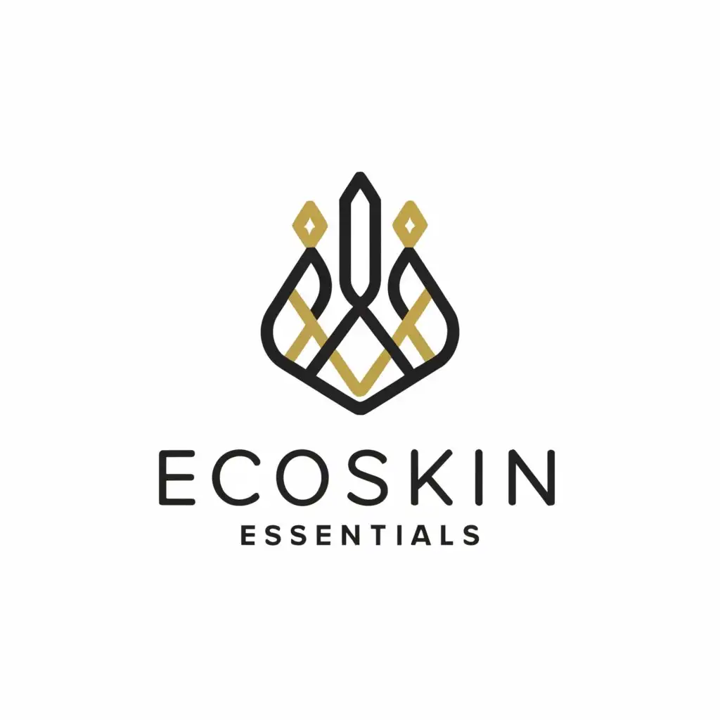 a logo design,with the text "ECOSKIN ESSENTIALS", main symbol:CHANDELIER,Moderate,clear background