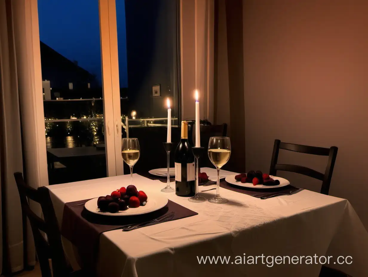 Romantic-Dinner-Table-Setting-with-Candles-and-Wine-for-Two