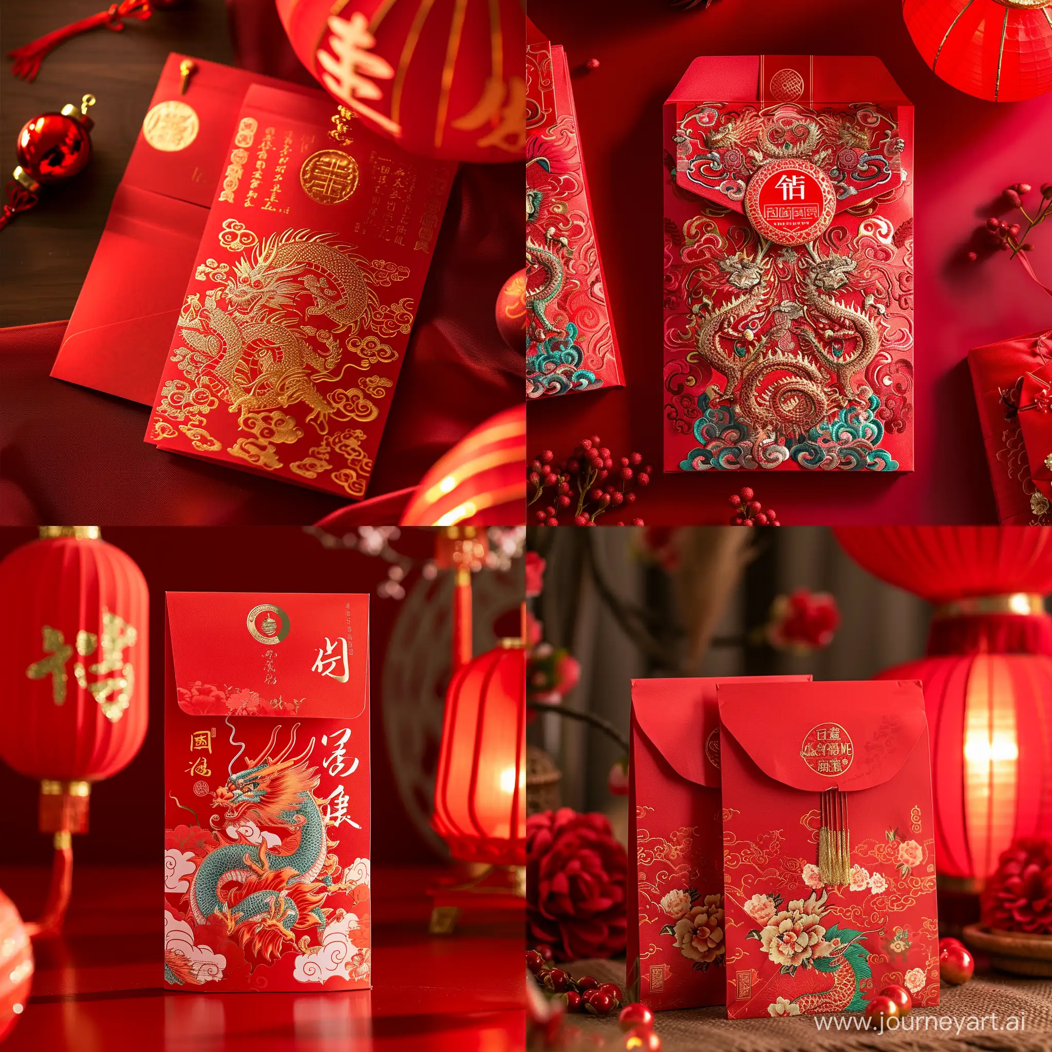 Auspicious-Dragon-Year-WeChat-Red-Envelope-with-Vibrant-Red-Lantern-Design