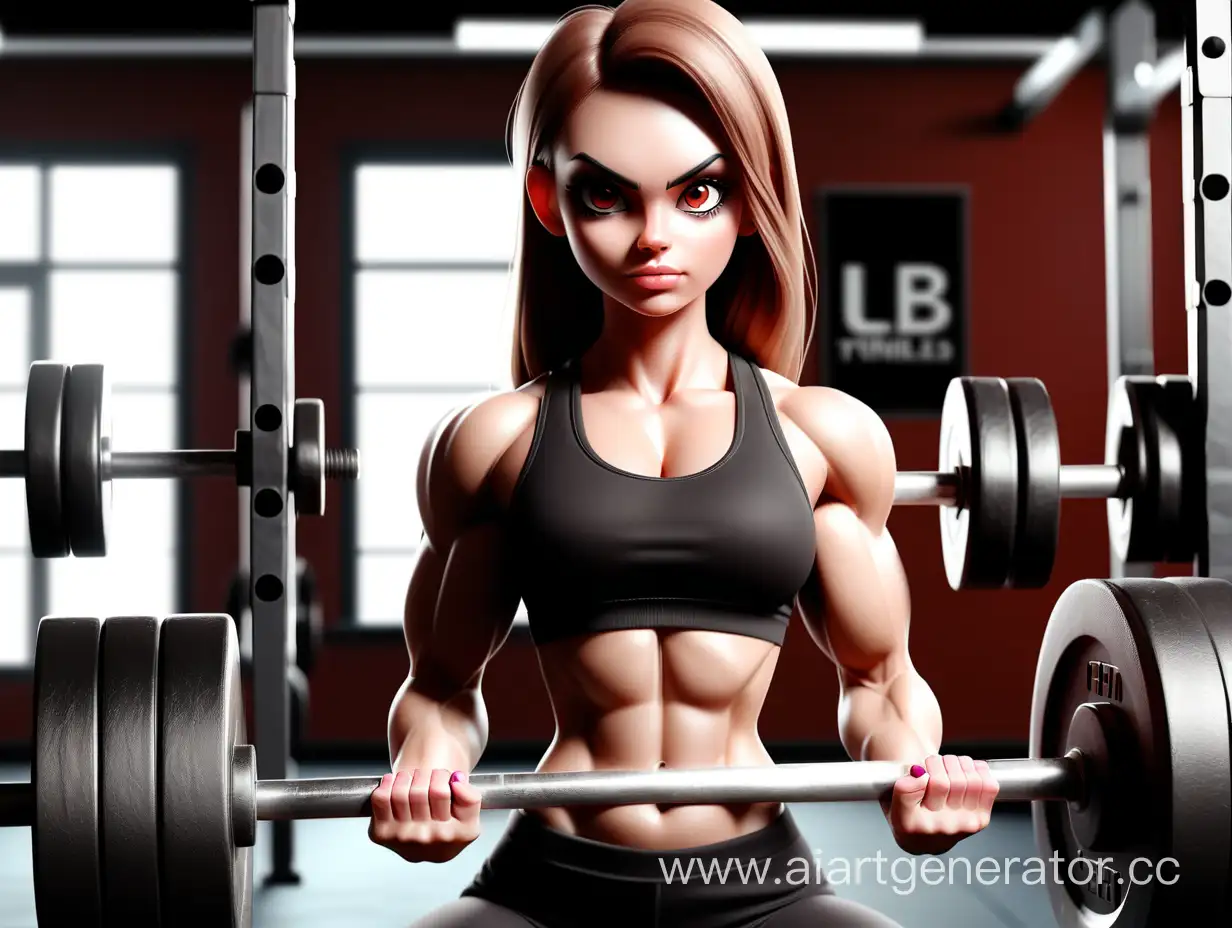 Beautiful-Girl-Trainer-with-Barbell-Fitness-and-Strength-Inspiration