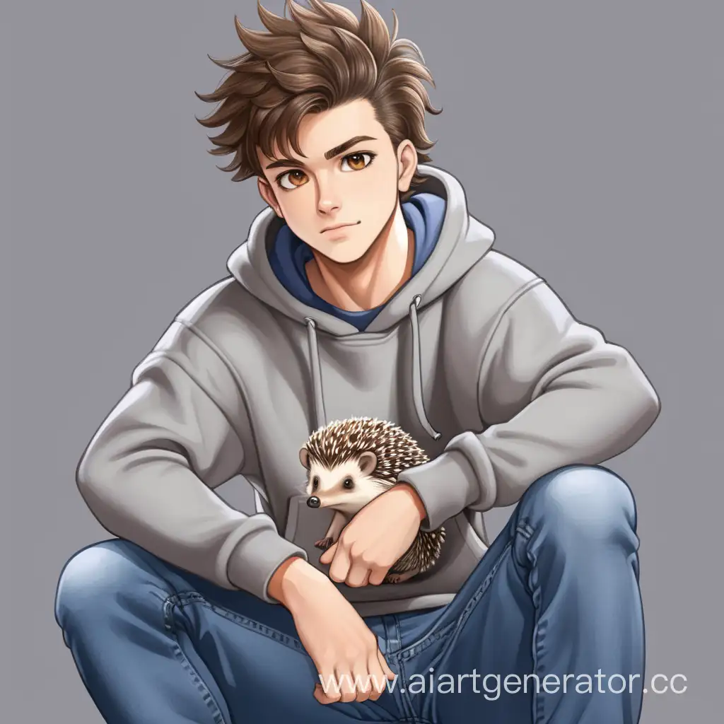 Stylish-19YearOld-with-Hedgehog-Hairstyle-in-Casual-Attire
