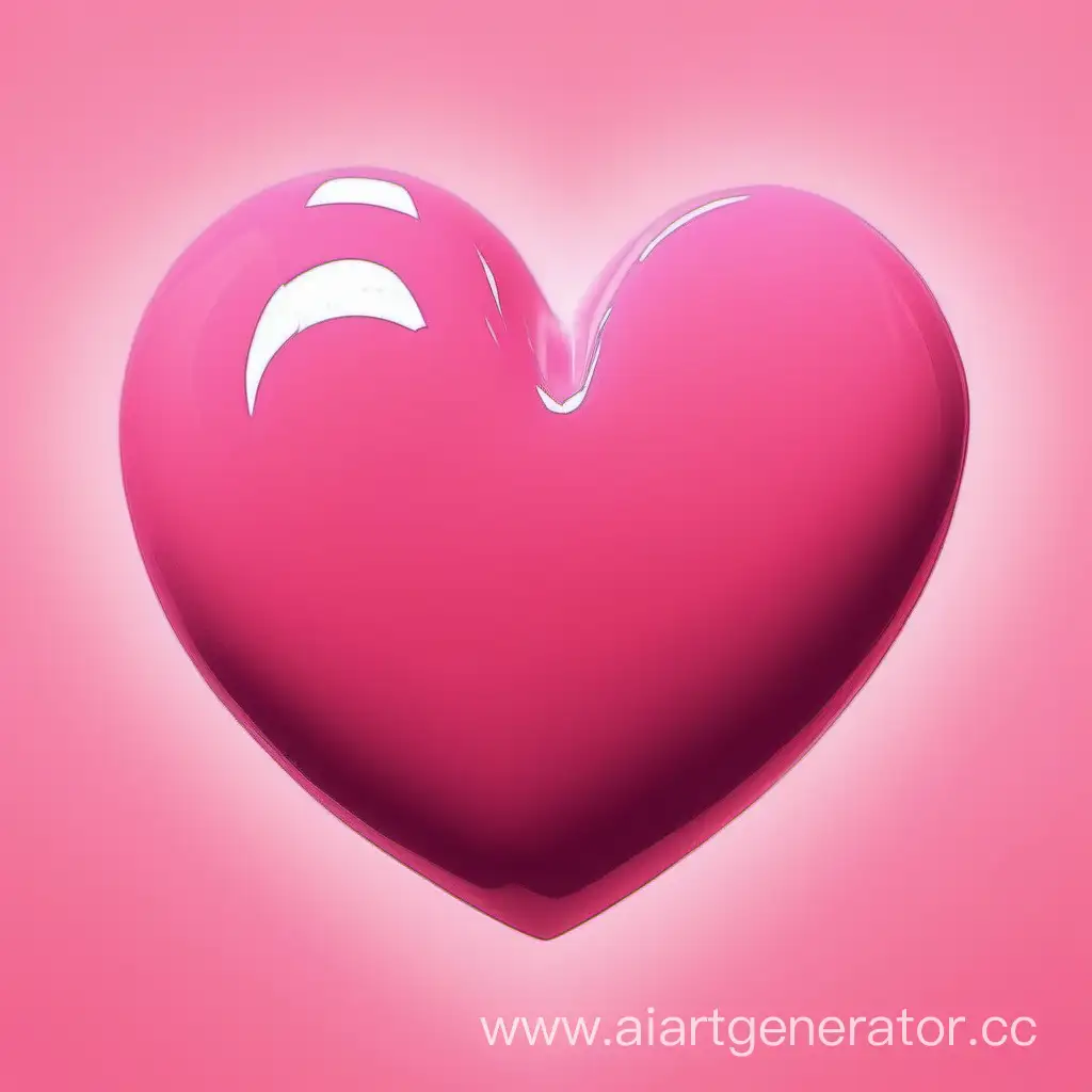 Romantic-Pink-Heart-Symbolizing-Love-and-Affection