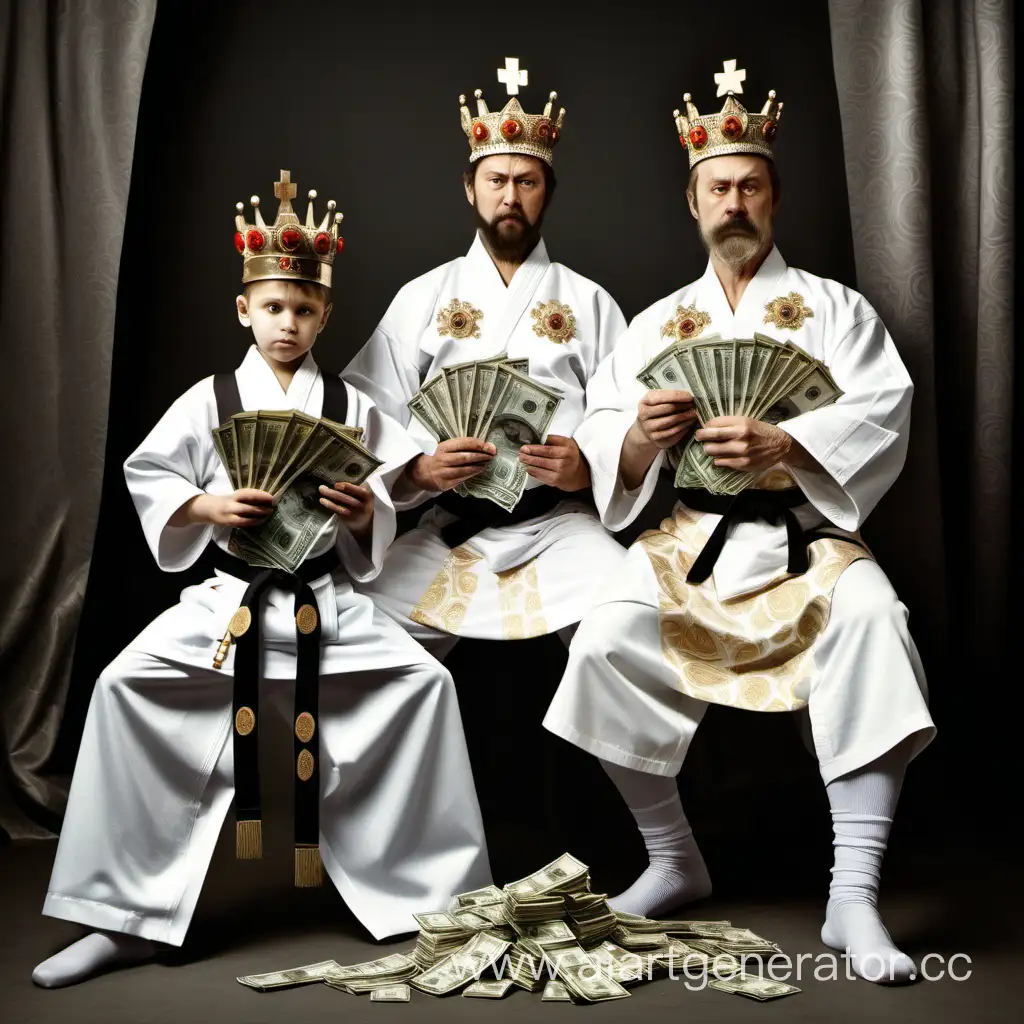 Russian-Tsars-Crowning-KarateClad-Child-with-Wealth