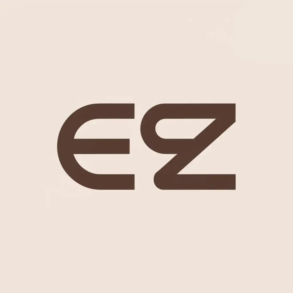 a logo design,with the text "ESZ", main symbol:ESZ,Minimalistic,clear background