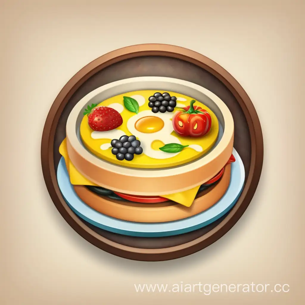 Vibrant-Food-Recipe-App-Icon-with-Culinary-Delights