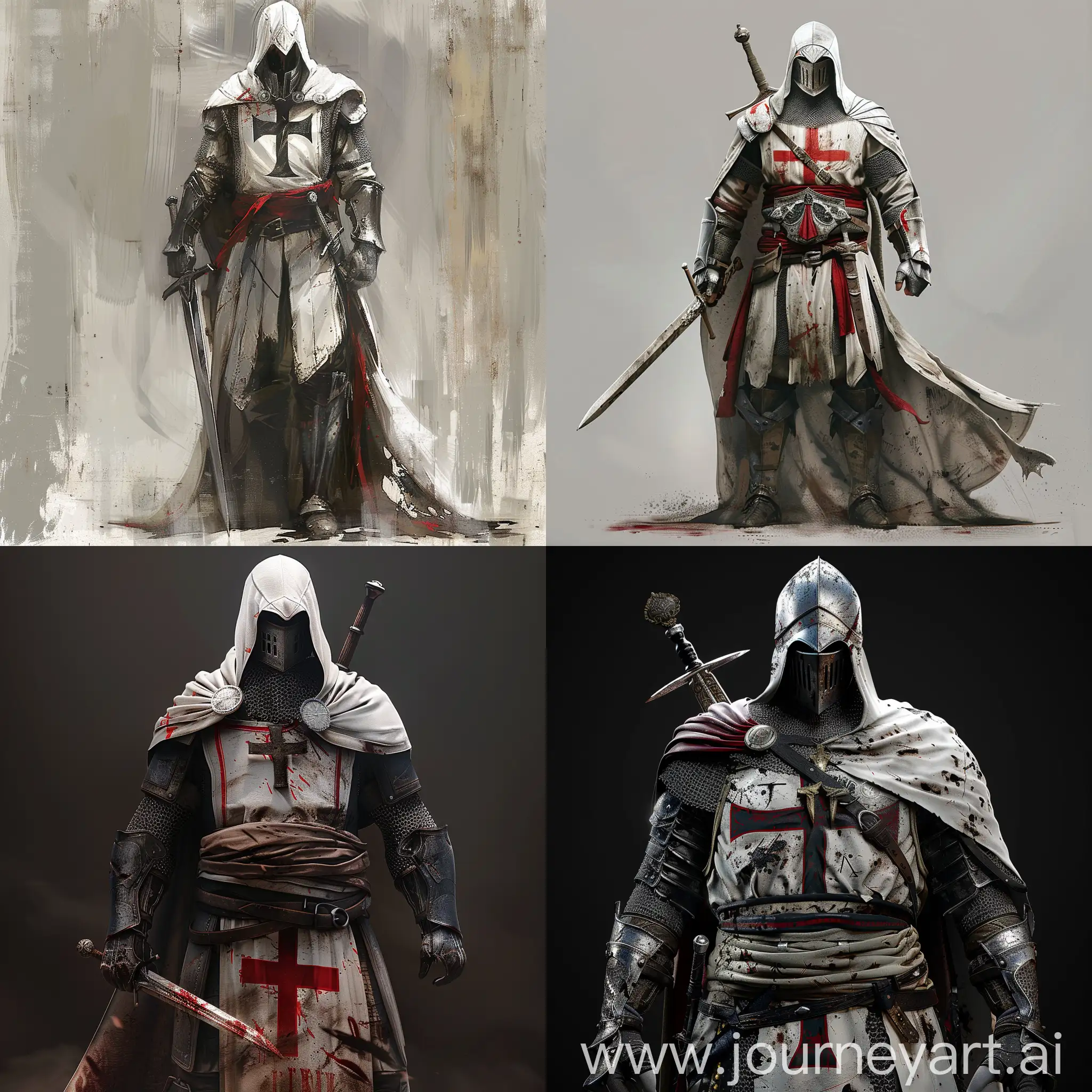 Templar knight with assassin creed characteristics