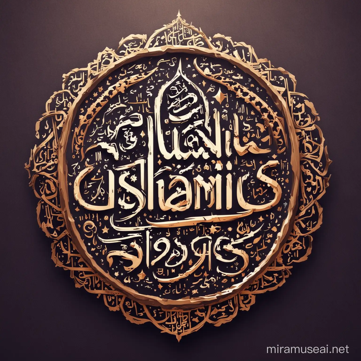 Islamic Stories Logo Writing