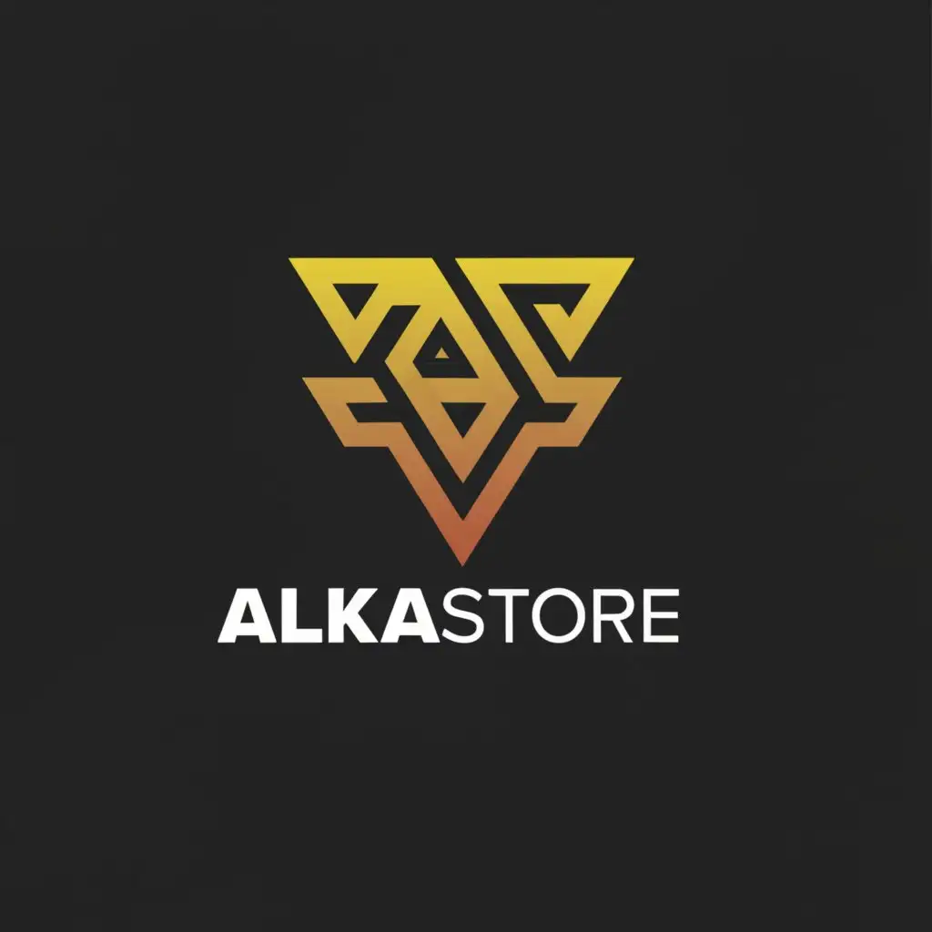 LOGO-Design-For-AlkaStore-Modern-Text-with-Clear-Background