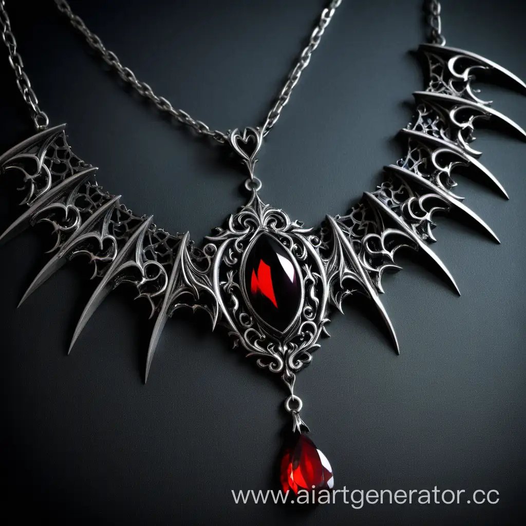 Exquisite-Gothic-Jewelry-Captivating-Vampire-Necklace