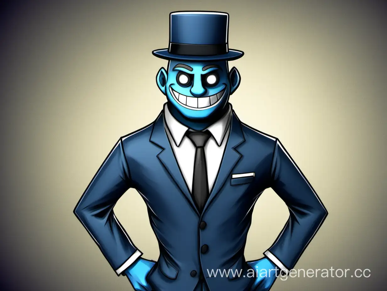 Troll-Face-in-Business-Suit-Evasively-Dodges-Detective-in-Roblox-Style