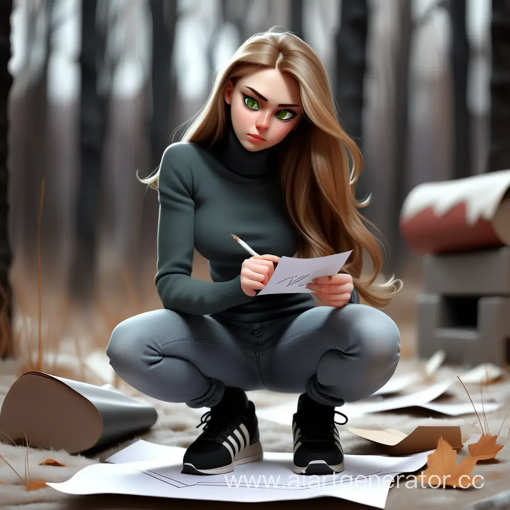 Mysterious-Evening-Ritual-Russian-Girl-Burning-a-Love-Note