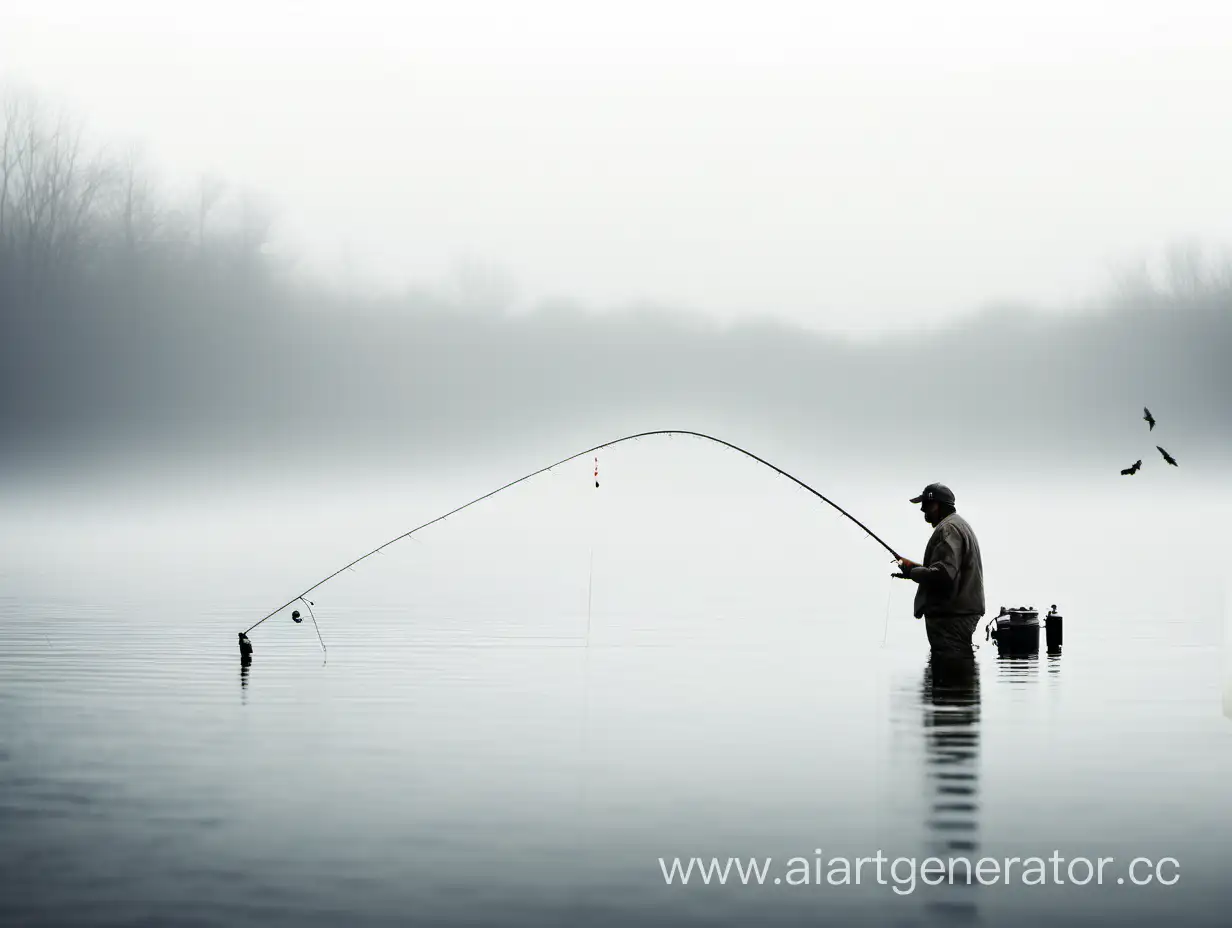 People-Fishing-on-a-White-Background