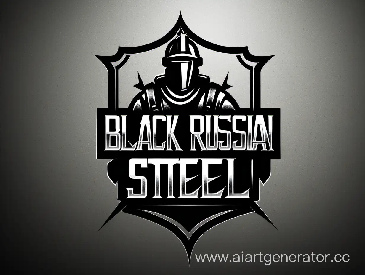 Придумай логотип к компании Black Russian Steel, которая занимается сваркой металлоконструкций. 
