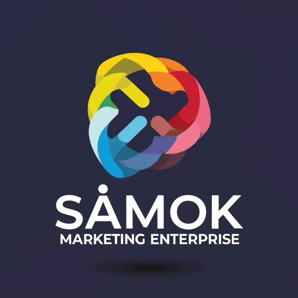a logo design,with the text "Samok Marketing Enterprise", main symbol:letters,Moderate,clear background