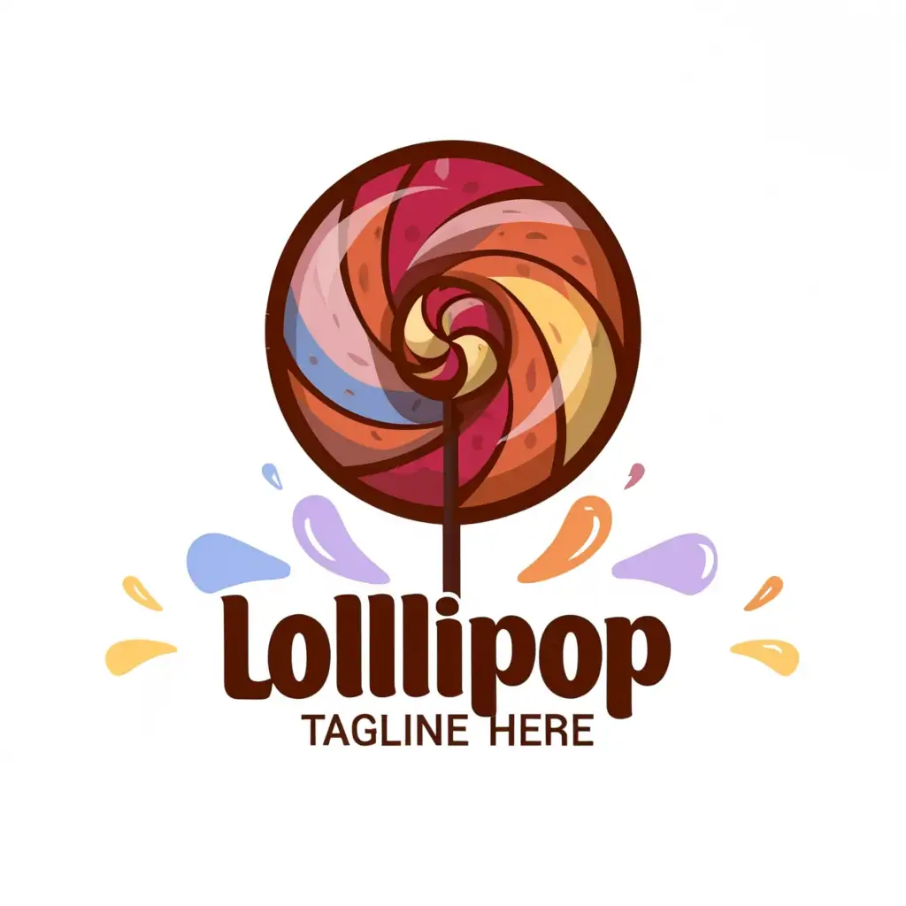 LOGO-Design-For-Lollipop-Tempting-Chocolate-Candy-Emblem-on-a-Clear-Background